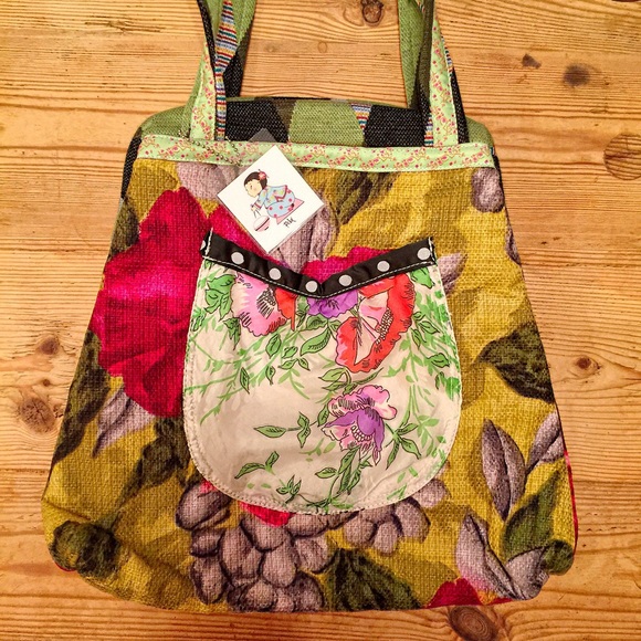 Rebe 'Lucy' Mixed Media Hinged Shoulder Sac