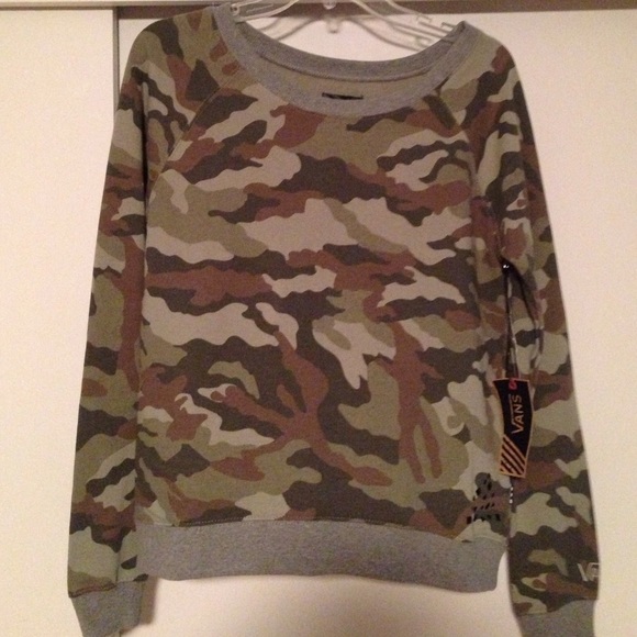 🔴SALE🔴New Vans Camo Crewneck Sweater