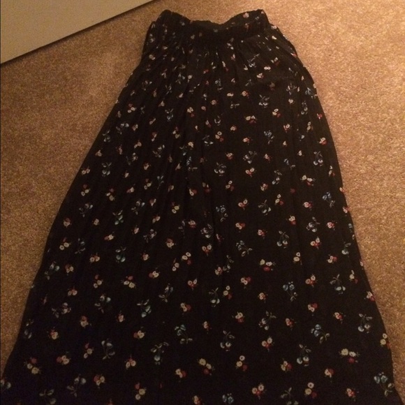 Sheer flower maxi skirt 32 inches long SOLD