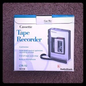 RadioShack Cassette Tape Recorder.