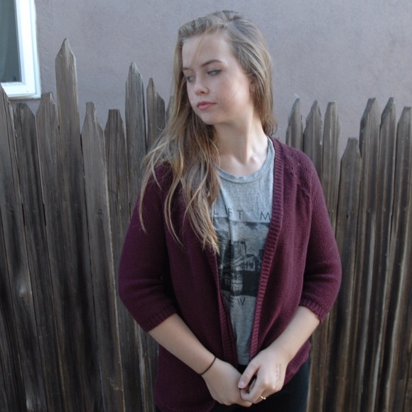 Plum Cardigan - Picture 2 of 2