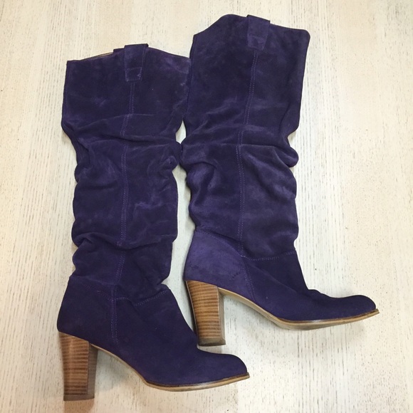 Steve Madden Shoes - Steve Madden Purple Suede Tall Boots