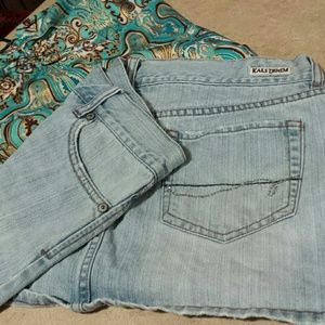 Short-short Jean Skirt