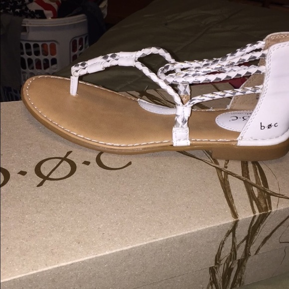 White B.O.C. Sandals