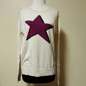 Halogen cream sweater star