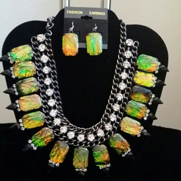 Egyptian style Necklace with matching earrings
