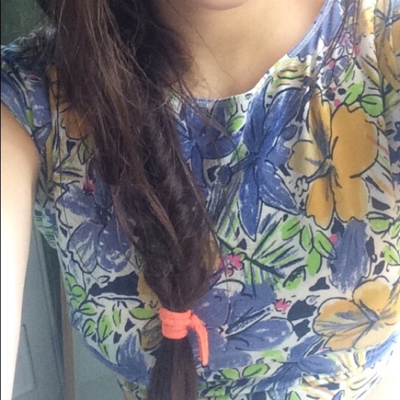 Tropical Crop Top, Bow Back - Picture 4 of 4