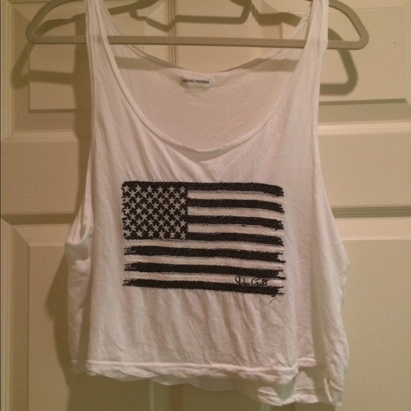 Brandy Melville Tops - American flag brandy Melville tank