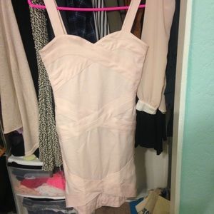 H&M light pink tight fitting dress