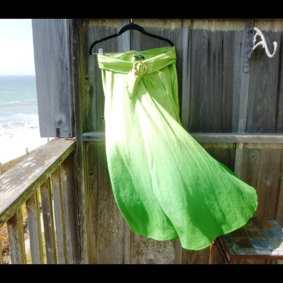 💚Green Ombré Lafayette 148 Skirt💚 Make Offer! - Picture 2 of 3