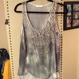 Studded Lush silk tank