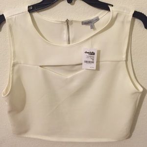 White crop top