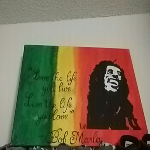 Bob Marley painting on canvas