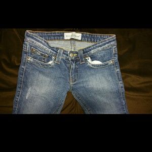 Bui-yah-kah boot cut slim jeans