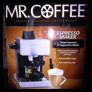 Mr. Coffee steam espresso and cappuccino maker