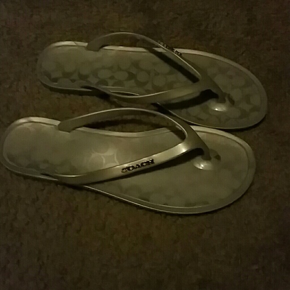 Authentic Coach flip flops
