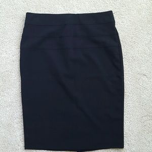 Black  pencil  skirt.