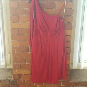 Red cocktail dress