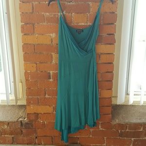 Bebe teal cocktail dress