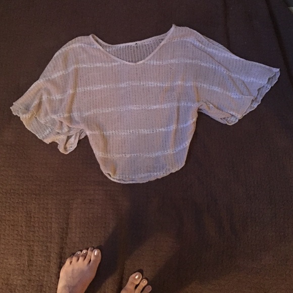 Mesh Beige flowing, best worn under white tank