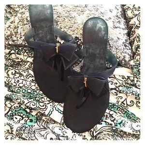 Ferragamo flip flops with bows !