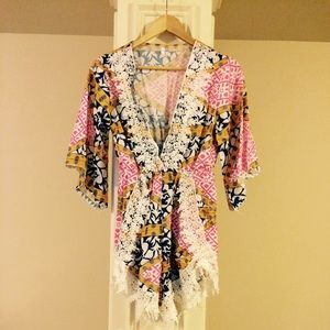 Kimono Sleeve Romper. Low Price