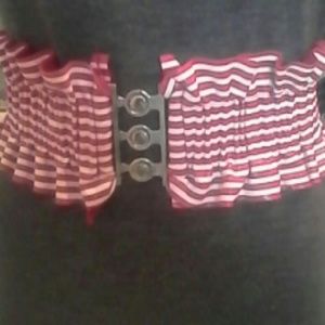 Red and white belt