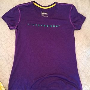 Purple Nike Livestrong Dri-Fit Shirt