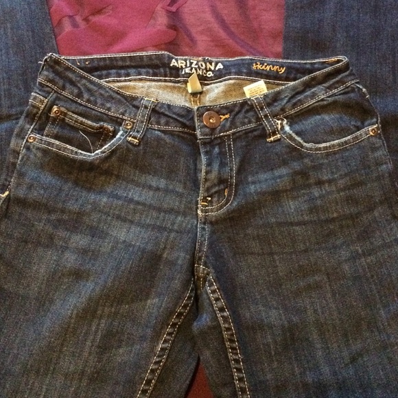 Dark Wash Skinny Jeans - Picture 2 of 2