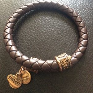 Alex and Ani Braided Leather Wrap