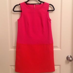 LOFT Colorblock shift dress