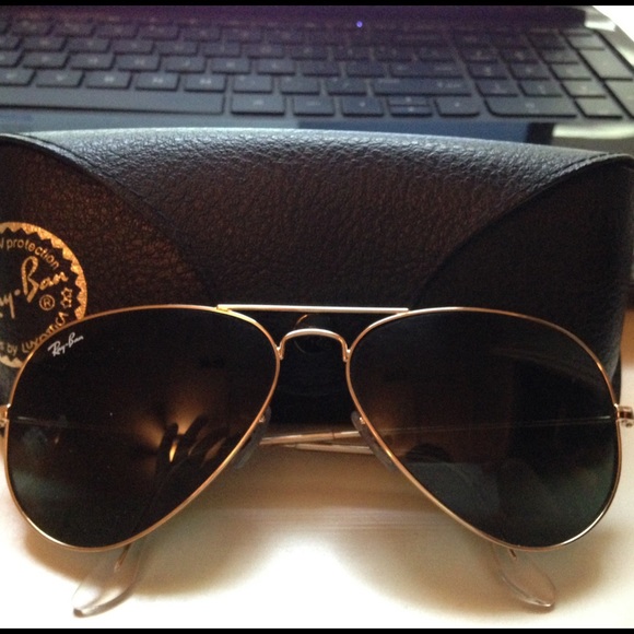 Ray ban Black aviator large metal