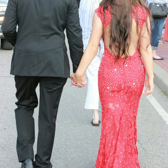 Red Jovani Prom or Formal Dress 90676 - Picture 4 of 4