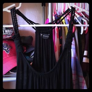 Forever 21 black mini dress/coverup