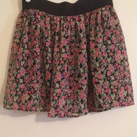 Floral skater skirt