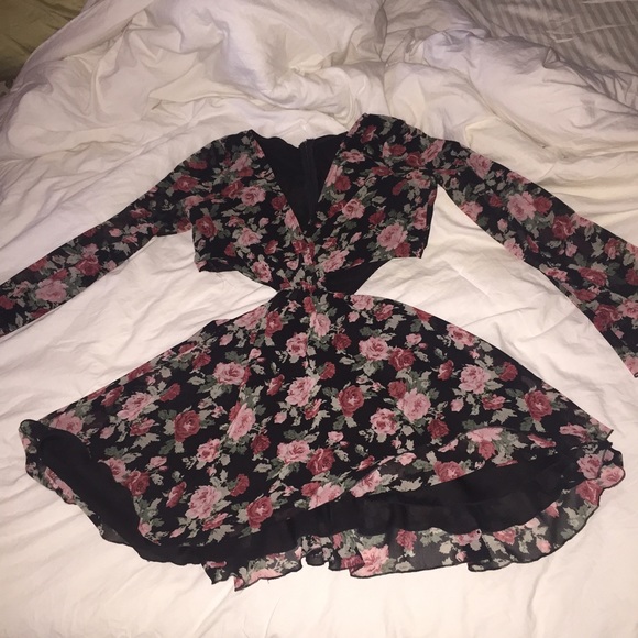 Signature 8 Floral Cutout Dress - Picture 3 of 3