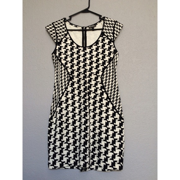 Express Black and White Dress
