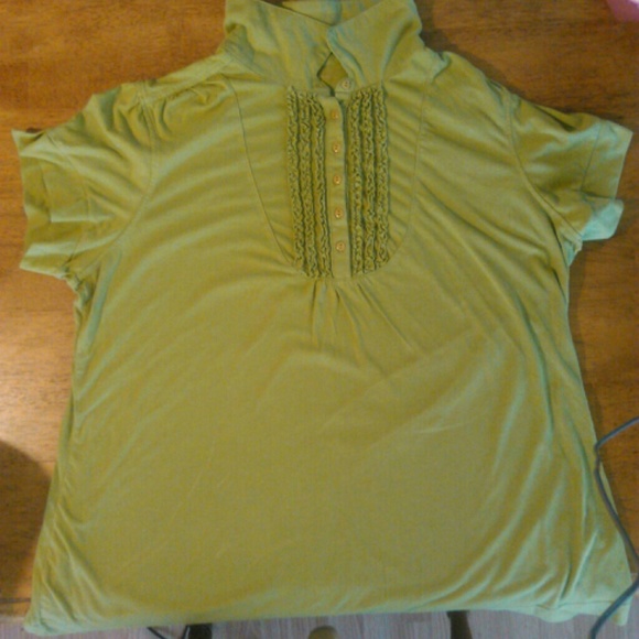 Just My Size Ruffle Polo