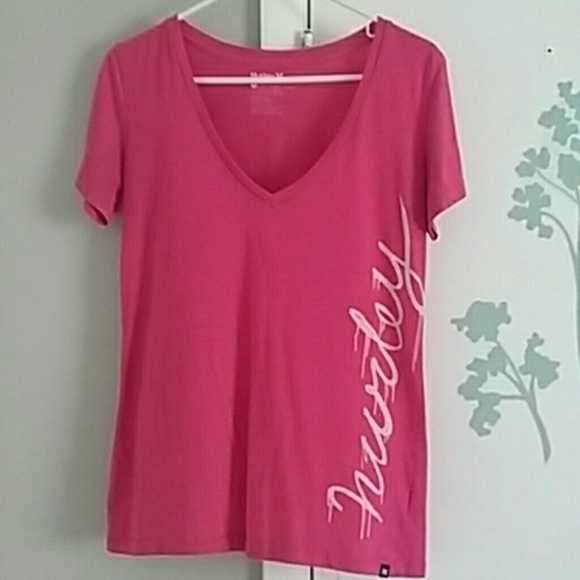 Pink hurley tee