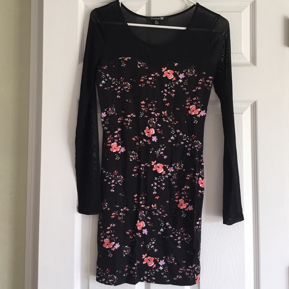 Forever 21 long sleeve bodycon dress