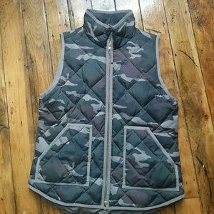 J Crew quilted camp vest