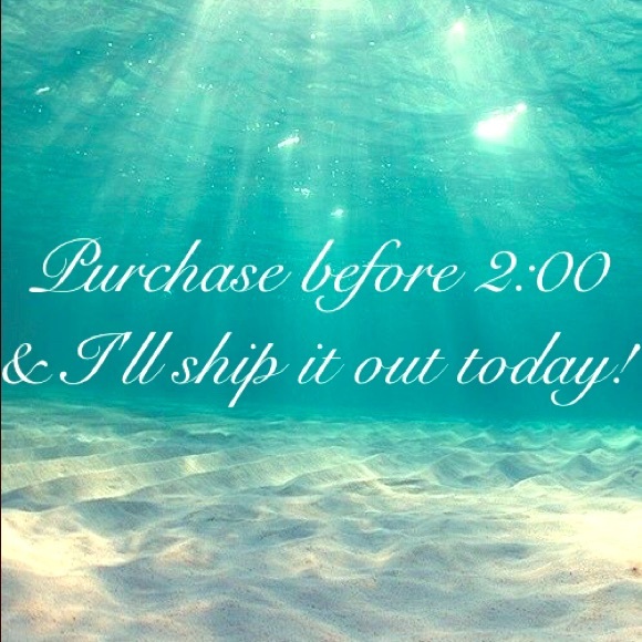 Purchase before 2:00pm and I'll ship it out today!