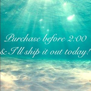 Purchase before 2:00pm and I'll ship it out today!