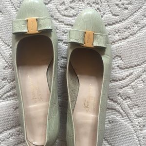 Ferragamo Mint Green Shoes