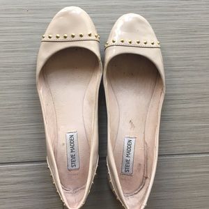 Steve Madden pleather studded ballet flats