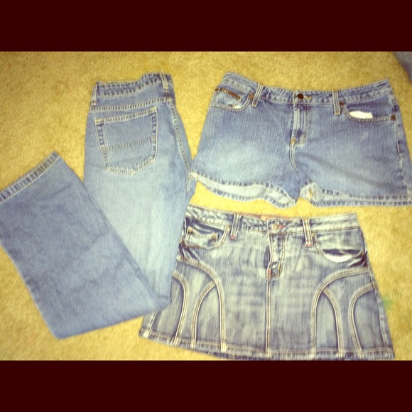 Tommy jeans, short, and skirt