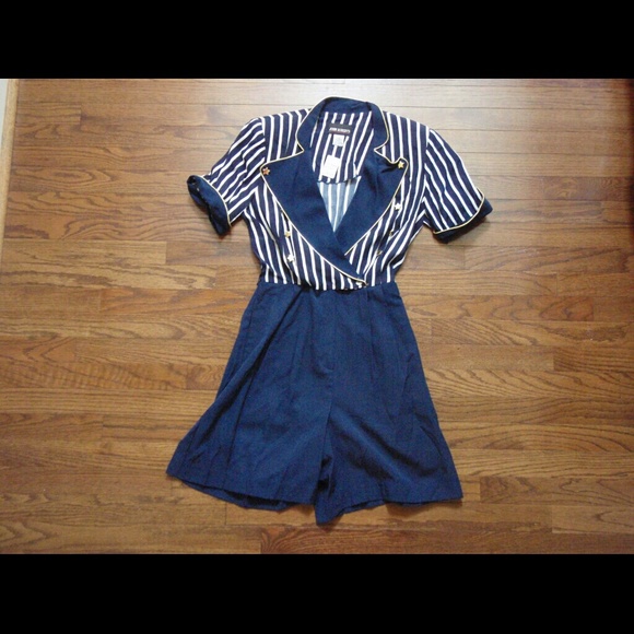 Vintage Sailor Romper
