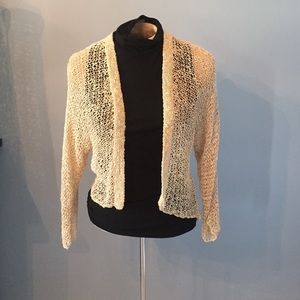 Isda & Co tan knit cardigan sz large
