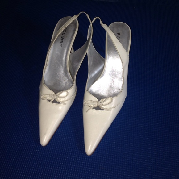 White stilettos