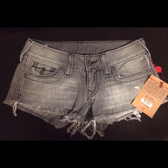 True Religion Joey Cut Off Shorts